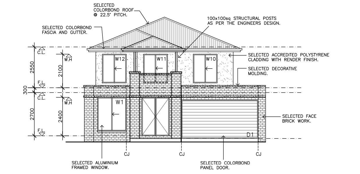 Double Storey Noel Way Facade